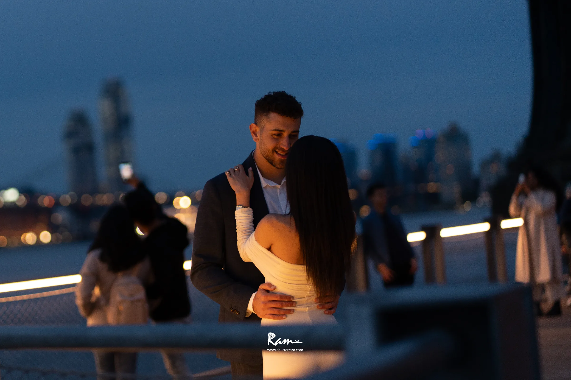 Golden Hour Wedding — before editing